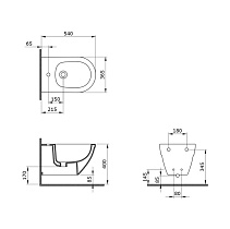 Подвесное биде Bocchi Taormina Arch 1121-025-0120 кофейный