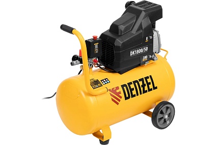 Воздушный компрессор Denzel DK1800/50,Х-PRO 1,8 кВт, 280л/мин, 50л 58068
