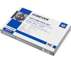 Набор метчиков и плашек Debever Machining Solutions М3 -12, 4-40 - 1/8NPT27, 60 предметов, метр/дюйм резьба DB-S-TD5060