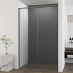 Душевая дверь Vincea Ultima VDS-7UL120CLGM 120x200 вороненая сталь, прозрачная