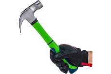 Молоток-гвоздодер Сибртех 450 г, с магнитом, фибергласовая обрезиненная рукоятка 10441