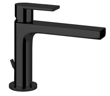 Смеситель для раковины Gessi Via Manzoni 38601-299 с донным клапаном, черный