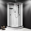 Душевая кабина Am.Pm X-Joy W94C-401-100BT 100x100 см прозрачная, черный матовый