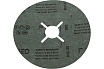 Фибровый шлифовальный круг CR5229 125x22.2 мм, керамика, P120, 25 шт Interflex 3024202501-25
