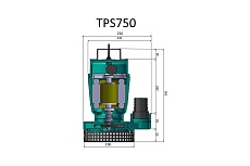 Насос дренажный чугунный Pumpman TPS750A 82015
