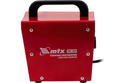 Тепловая керамическая пушка MTX SHCL-2000, квадратная, 230 В, 125 м3/ч, 1/2 кВт 96402