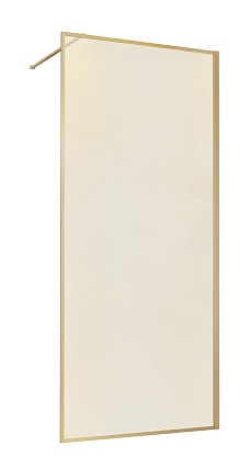 Душевая перегородка Vincea Walk-In VSW-1HP100GWBG 100x200 брашированное золото, золотые нити