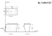 Приставной унитаз Aquanet Rimless Tavr BL-103N-FST