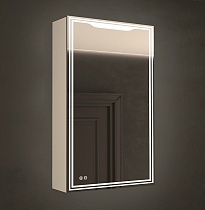 Зеркальный шкаф Art&Max Merano 50x80 см AM-Mer-500-800-1D-R-DS-F с подсветкой, анти-пар