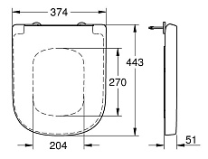 Крышка-сиденье Grohe Euro Ceramic 39330001 с микролифтом