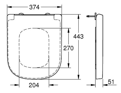 Крышка-сиденье Grohe Euro Ceramic 39330001 с микролифтом