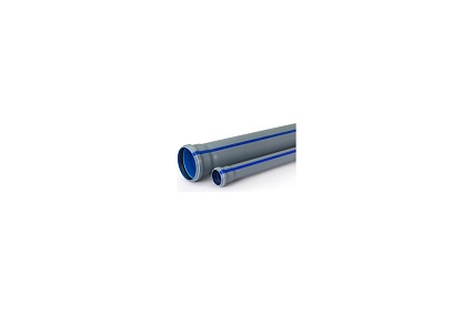Труба RTP BAIKAL standart ВК ПП 110x27x3000 серый/синий 32524