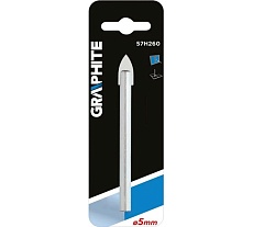 Сверло по кафелю, стеклу (5х70 мм) Graphite 57H260
