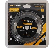 Пильный диск по дереву Hanskonner ArmorPiercing 160x20/16мм, 40 зубьев, H9025-160-20/16-40
