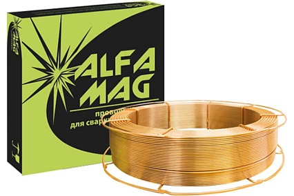 Проволока EM12 2 мм, K415, 25KG/Spool, зеленый ALFAMAG 60020