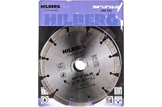 Диск алмазный отрезной сегментный Hard Materials Laser (150x22.23 мм) Hilberg HM103