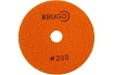 Алмазный гибкий шлифовальный круг (черепашка), 100 мм, Р200, сухой KRUGO PPD040200