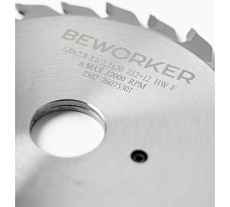 Подрезной пильный диск BeWorker 120x20x2.8-3.6/2.2 Z12+12 HW F TL51503