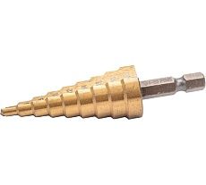 Сверло ступенчатое 4-20 мм, 9 размеров Резолюкс 31402