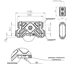 Приточно-вытяжная установка с рекуперацией Dospel matrix 450 012-1496