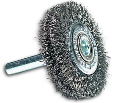 Щетка дисковая гофрированная Lessmann Д 40x10, STA 0,20 мм, хвост-к 6мм 414142