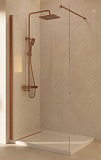 Душевая перегородка Vincea Волк-Ин (Walk-In) VSW-1H600CLBC 60x200 брашированная медь, прозрачное