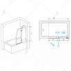 Шторка для ванны RGW Screens SC-13 100x150 прозрачное
