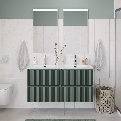Тумба с раковиной BelBagno Uno 120 см, 4 ящика, Еловый матовый