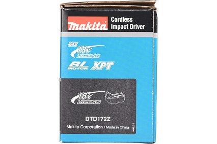 Аккумуляторный ударный бесщеточный шуруповерт Makita 180Нм, М5-М16 DTD172Z