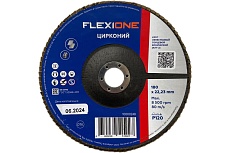 Круг лепестковый конический Цирконий Flexione 180x22 мм, Р120 10000248