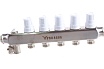 Коллекторный блок с расходомерами PRO AQUA 5 выходов, 330 мм, 1 x 3/4 V500MB.05b