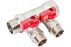 Коллектор с кранами (3/4"; 2 х 1/2") Valtec VTc.580.N.0502 78042