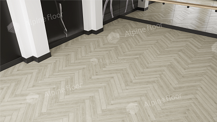 Ламинат Alpine Floor Herringbone Дуб Монпелье 606x101x8 мм, LF102-6A