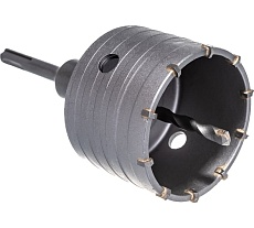 Коронка в сборе по бетону (80 мм; М22) Vertextools 222-0080