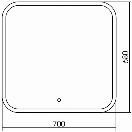 Зеркало Grossman Comfort 70 см с подсветкой