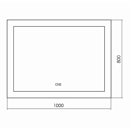 Зеркало Silver Mirrors Norma neo LED-00002494 100x80 см с подсветкой, антипар