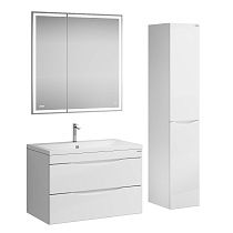 Мебель для ванной Grossman Виста 90 см белый глянец