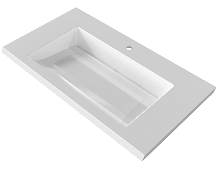 Мебель для ванной AQUAme S1 80 см белый глянец