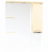 Зеркальный шкаф SanMaria Милан 80 R бежевый