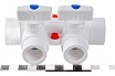 Коллектор PRO AQUA PP-R с 2 выходами, белый, ШК 25-20 PA6710208Pb