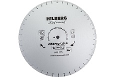 Диск алмазный отрезной сегментный Hard Materials Laser (600x25.4 мм) Hilberg HM113