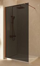 Душевая перегородка Vincea Волк-Ин (Walk-In) VSW-1H100CGBC 100x200 брашированная медь, тонированное