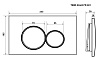 Кнопка смыва Timo Kulo FP-001MB матовый черный