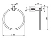 Полотенцедержатель Gessi Eleganza 46509.031 кольцо