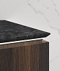 Тумба с раковиной Vincea Luxe 140 см шпон натуральный орех