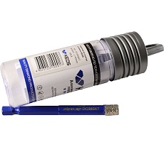 Коронка алмазная с воском по керамограниту PRO 8 мм, 1/4&quot; HEX KEOS DC08SKT
