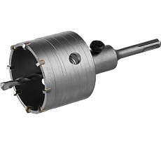 Коронка с державкой по бетону Зубр 73 мм, SDS-Plus 29211-73
