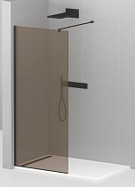 Душевая перегородка Cezares Liberta 100x195 LIBERTA-L-1-100-120-BR-NERO бронза, профиль черный