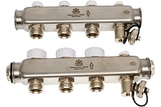 Коллекторный блок для теплого пола и радиаторного отопления 1x3/4EU отв.-3 Gekon GK 73103