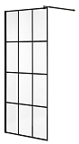 Душевая перегородка Niagara NG-685-12 120x195 прозрачная, профиль черный